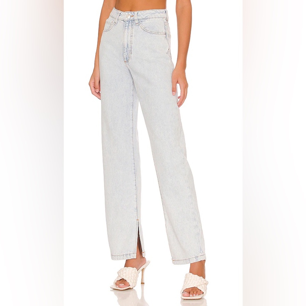We Wore What Mom Slit Straight Jean 28